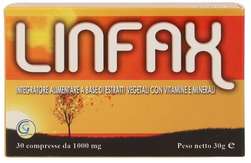 LINFAX 30 COMPRESSE ASTUCCIO 30 G 1 LINFAX 30 COMPRESSE ASTUCCIO 30 G
