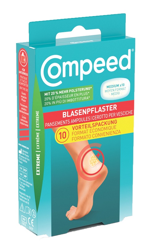 CEROTTI COMPEED PER VESCICHE MEDIO EXTREME 10 PEZZI 1 CEROTTI COMPEED PER VESCICHE MEDIO EXTREME 10 PEZZI
