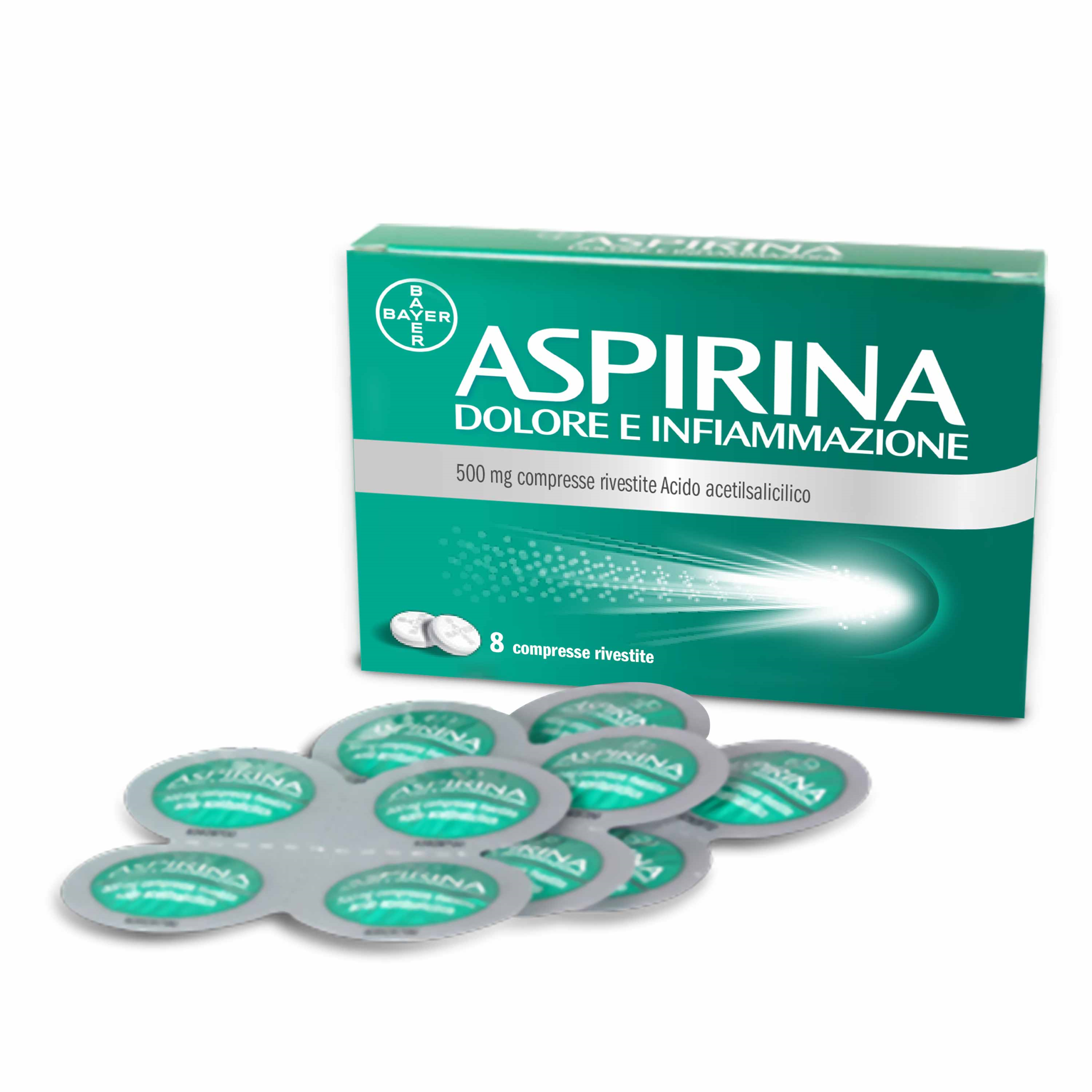 ASPIRINA DOLORE INF*8CPR 500MG 1 ASPIRINA DOLORE INF*8CPR 500MG