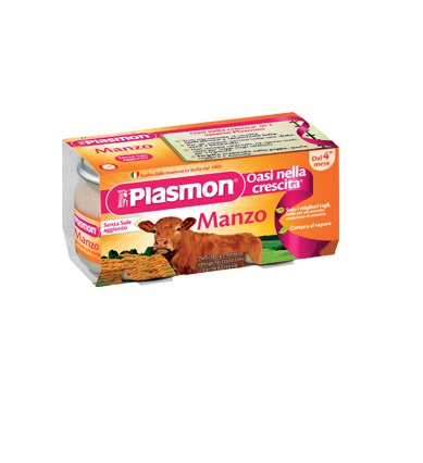 PLASMON OMOGENEIZZATO MANZO 4 X 80 G 1 PLASMON OMOGENEIZZATO MANZO 4 X 80 G