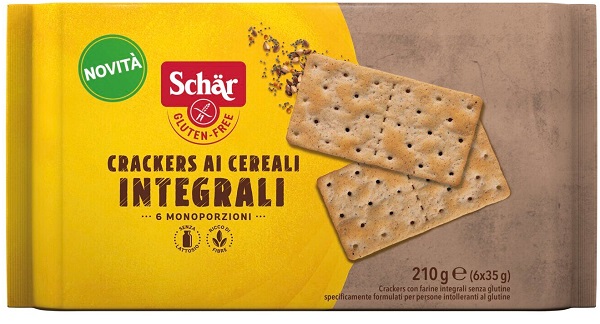 SCHAR CRACKERS CEREALI INTEGRALI 6 PEZZI DA 35 G 1 SCHAR CRACKERS CEREALI INTEGRALI 6 PEZZI DA 35 G